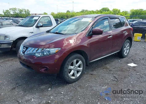 2010 Nissan Murano S z USA, uszkodzony, nr VIN JN8AZ1MU3AW007119